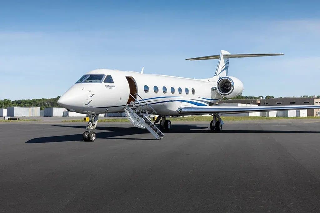 Gulfstream G550, private jet for the empty leg Amsterdam to Zurich